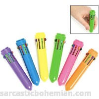 Fun Express Plastic Neon Mini Shuttle Pens 1-Pack of 12 1-Pack of 12 B00O73T5B6